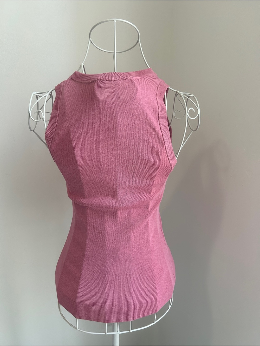 Stunning Melanie Lyne Mauve Pink Viscose Blend Sleeveless Knit Top Blouse / XS - Picture 2 of 5